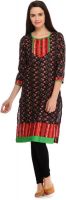 Aana Printed Women's Straight Kurta(Purple)