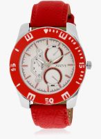 Adine Ad-6015 Red/White Analog Watch