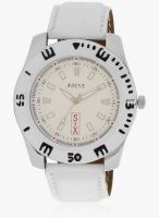Adine Ad-6015 White-White White/White Analog Watch