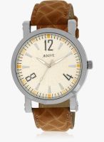 Adine Ad-6018Ten-Silver Brown/Silver Analog Watch