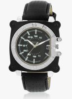 Adine Ad-6022 Black/Black Analog Watch