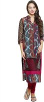 Alom Printed Women's Straight Kurta(Multicolor)