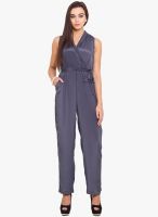 Anaphora Charcoal Grey Solid Jumpsuit
