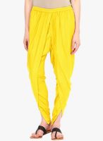 Aum Yellow Solid Dhoti Pant