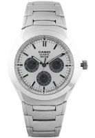 Casio Enticer Men's Mtp-1247D-9Avdf (A221) Silver/Off White Analog Watch