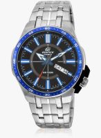 Casio Edifice Efr-106D-1A2vudf (Ex267) Silver/Black-Blue Analog Watch