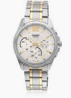 Casio Enticer Men's Mtp-E305sg-9Avdf (A997) Silver-Gold/Silver Analog Watch