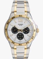 Casio Enticer Men's Mtp-1300Sg-7Avdf (A486) Silver-Gold/Silver Analog Watch