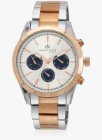 Daniel Klein Dk10624-5 Two Tone/Silver Analog Watch