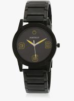 FOSTELO Black Stainless Steel Analog Watch