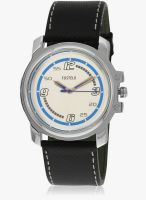 FOSTELO White Leather Analog Watch