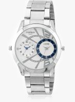 FOSTELO White Stainless Steel Analog Watch