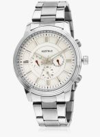 FOSTELO White Stainless Steel Analog Watch