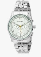 FOSTELO White Stainless Steel Analog Watch