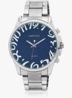 Fashion Track Ft-1311-An-Gbwh Silver/Blue Analog Watch