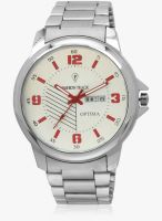 Fashion Track Ft-Anl-2506 Silver/White Analog Watch