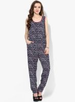 Florrie Fusion Blue Printed Jumpsuit