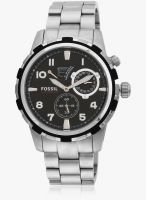 Fossil Fossil Dean Analog Black Silver Watch