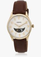 Fossil Fs4847-C Brown/White Analog Watch