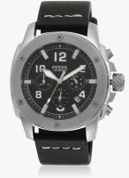 Fossil Fs4928 Black/Black Chronograph Watch