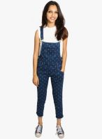 Fungus Blue Printed Dungaree
