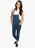 Fungus Blue Printed Dungaree
