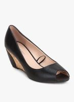 Ginger By Lifestyle Black Peep Toes