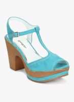 Ginger By Lifestyle Blue Peep Toes