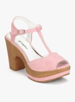 Ginger By Lifestyle Pink Peep Toes