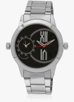Giordano 60073 Dtm Black - P12402 Silver/Black Analog Watch
