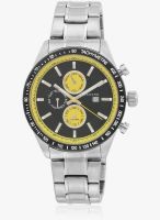 Giordano Gx1577-44 Silver/Black Analog Watch