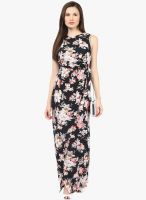 Harpa Black Printed Maxi Dress