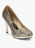 J Collection Golden Glitter Stilettos