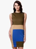 Kaaryah Multicoloured Solid Bodycon Dress