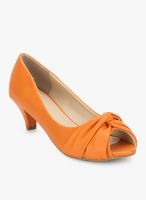 Lavie Orange Peep Toes
