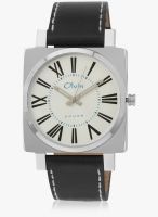 Olvin 15111-Sl01 Black/Silver Analog Watch