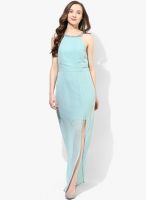 Only Aqua Blue Colored Embellished Maxi Dress