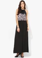 Only Black Colored Printed Maxi Dress