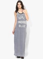 Only Grey Colored Printed Maxi Dress