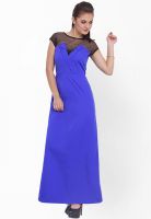 Pera Doce Blue Colored Embellished Maxi Dress