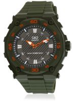 Q&Q Gw79j007y -S Green/Grey Analog Watch