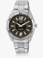 Q&Q Q470j202y -S Silver/Black Analog Watch