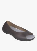 Shoetopia Grey Peep Toes