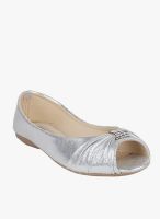 Shoetopia Silver Peep Toes