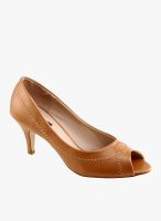 Shuz Touch Brown Peep Toes