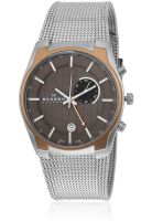 Skagen 853XLSRM Silver/Gun-Metal Analog Watch