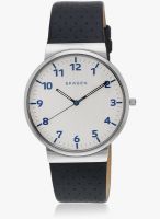 Skagen Skw6162 Ancher Navy Blue/Silver Analog Watch