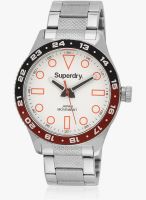 Superdry Syg143sm Silver/White Analog Watch
