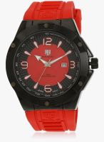 Swiss Design Mh 0025 Ipb01 Red/Black Analog Watch