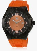 Swiss Design Mh 0025 Or Orange/Black Analog Watch